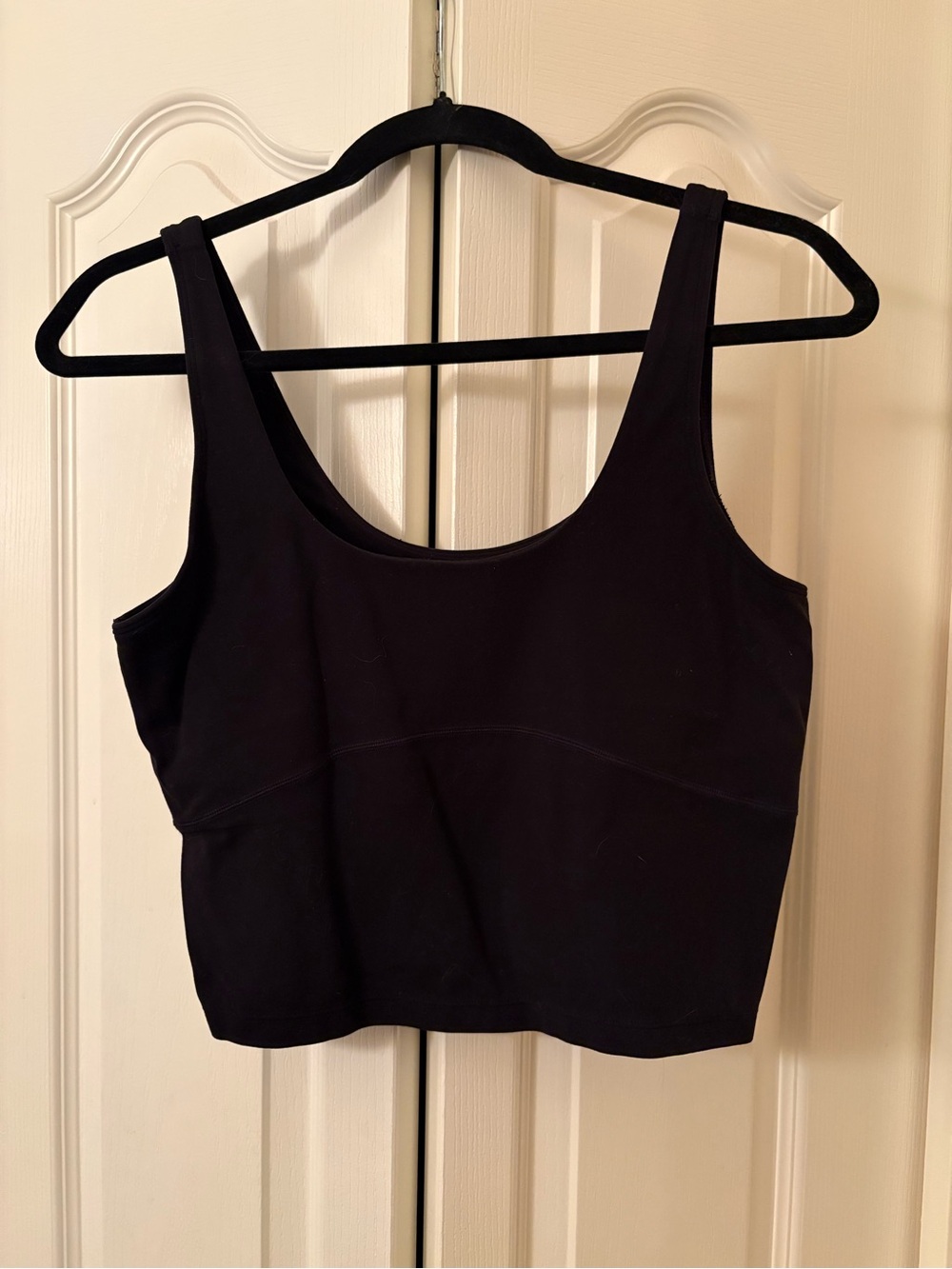 TNA Aritzia Butter cropped tank top built in bra top